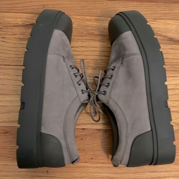 Camper platform Vintar Gray Nubuck Leather lace up brogues size 39/ US 39 - Picture 7 of 12